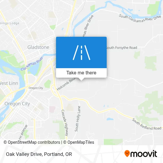 Oak Valley Drive map