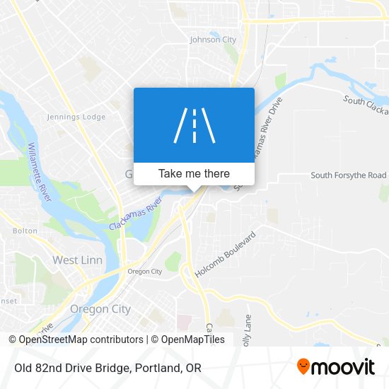 Old 82nd Drive Bridge map