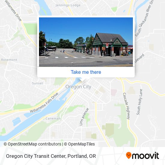 Oregon City Transit Center map