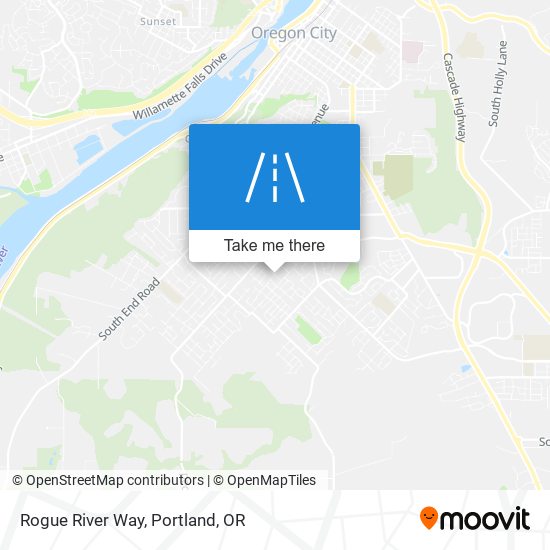 Rogue River Way map