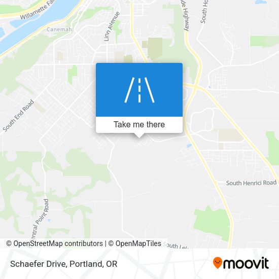 Mapa de Schaefer Drive