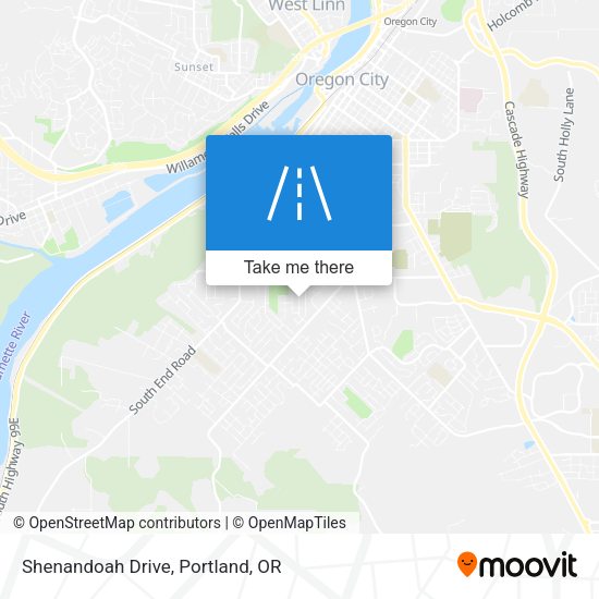Mapa de Shenandoah Drive
