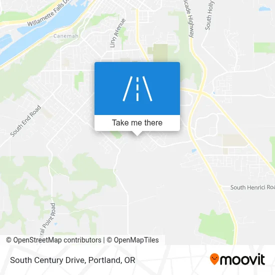 South Century Drive map