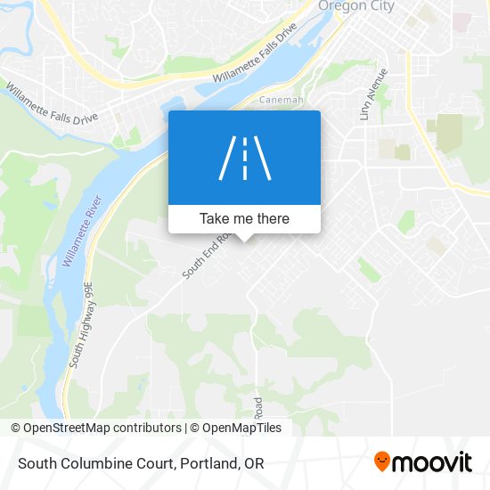 South Columbine Court map