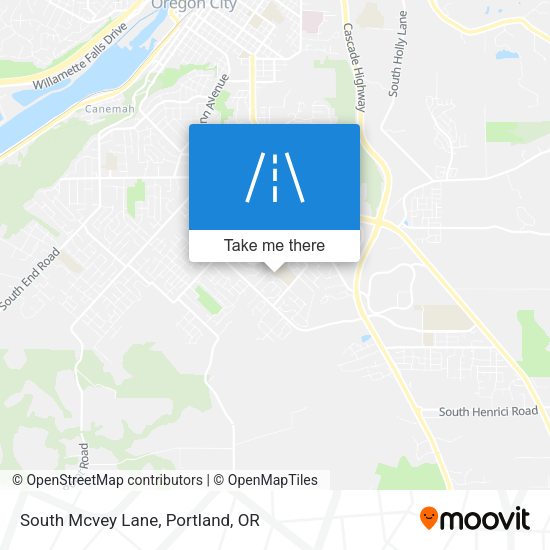 South Mcvey Lane map