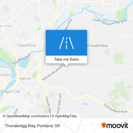 Thunderegg Way map