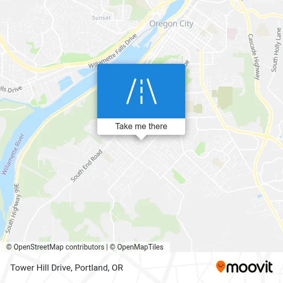 Tower Hill Drive map