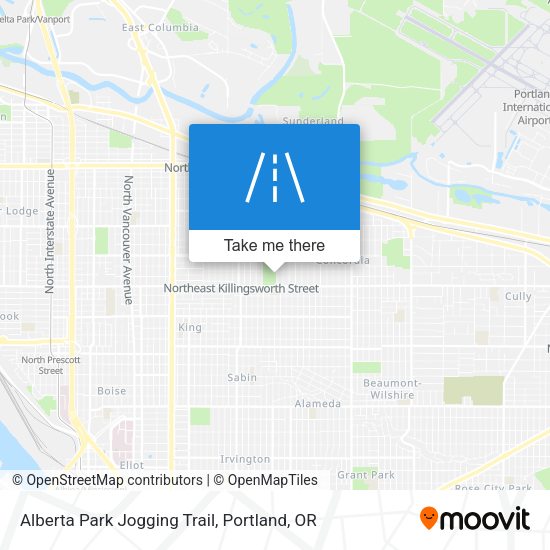 Alberta Park Jogging Trail map