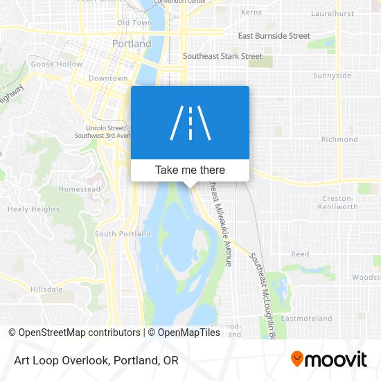 Mapa de Art Loop Overlook