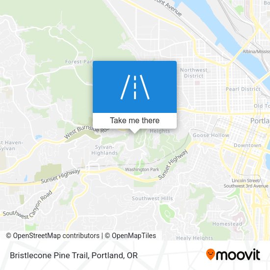 Bristlecone Pine Trail map