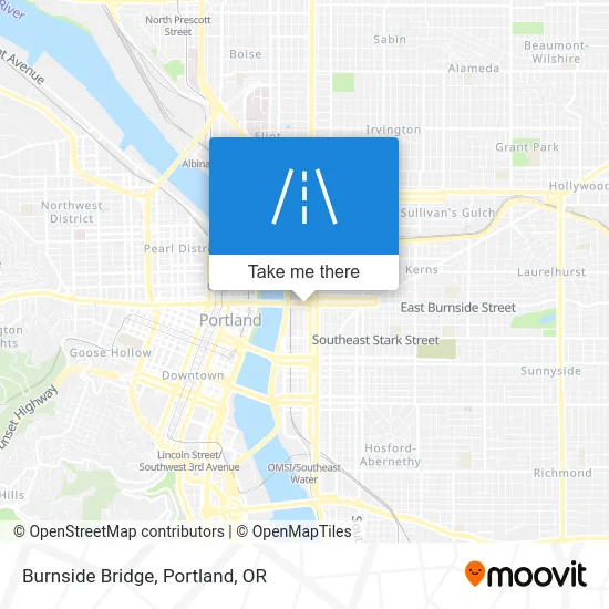 Burnside Bridge map
