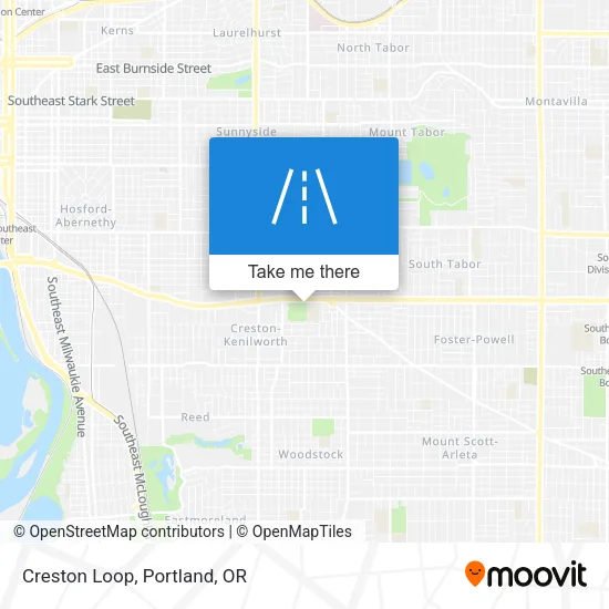 Creston Loop map