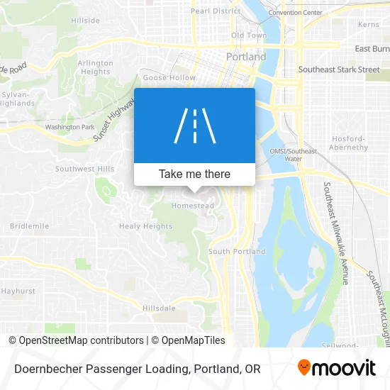 Doernbecher Passenger Loading map