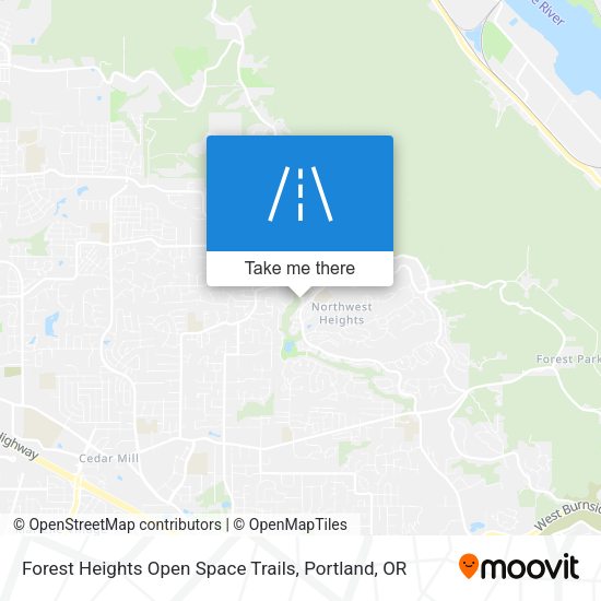 Forest Heights Open Space Trails map