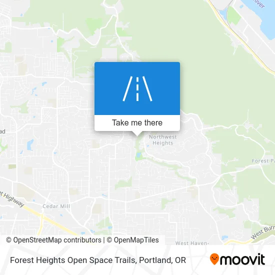 Forest Heights Open Space Trails map