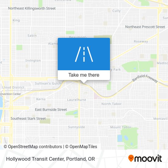 Hollywood Transit Center map