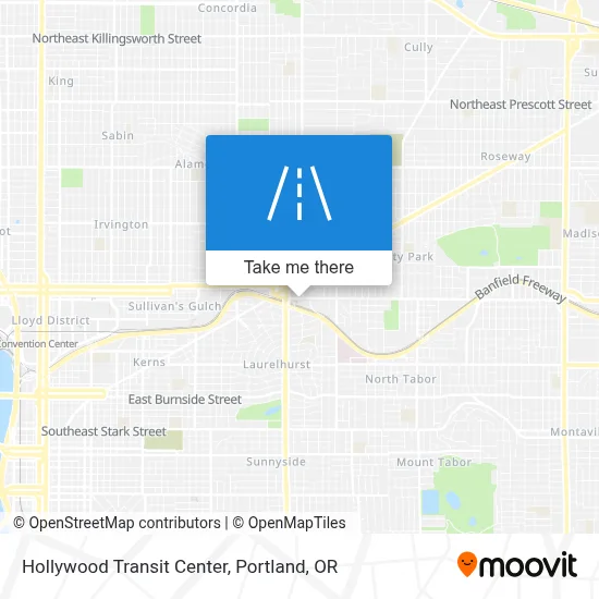 Hollywood Transit Center map