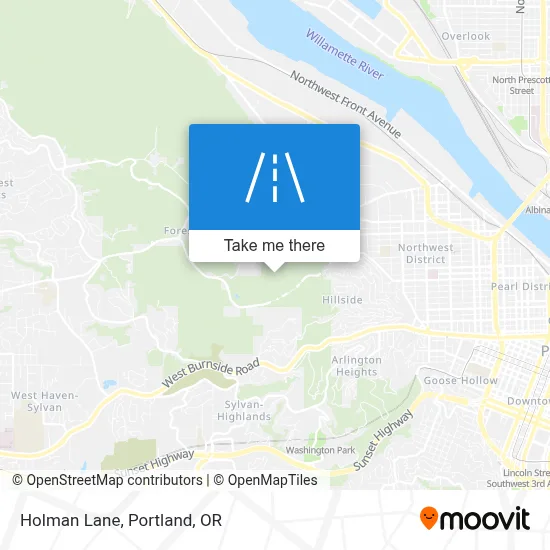 Holman Lane map