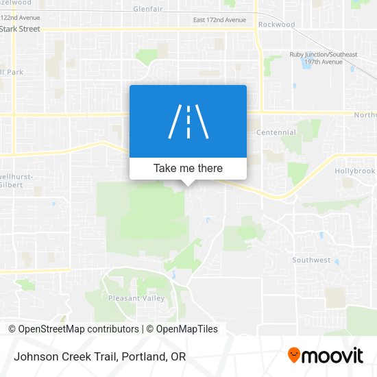 Johnson Creek Trail map