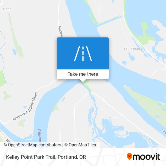Mapa de Kelley Point Park Trail
