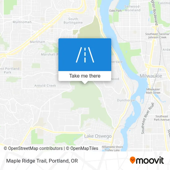 Maple Ridge Trail map