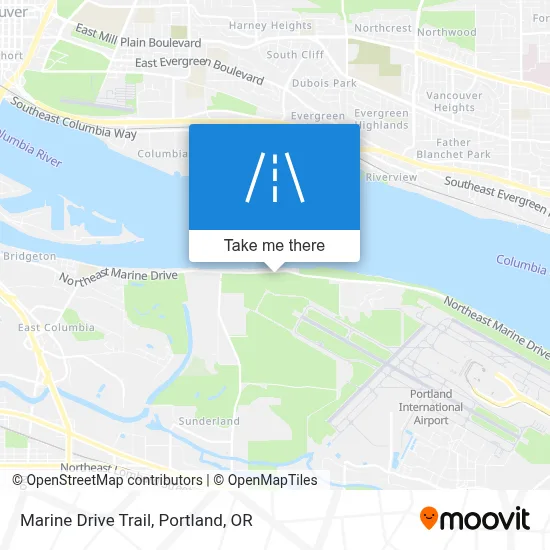 Marine Drive Trail map