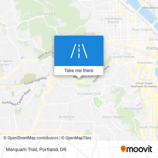 Mapa de Marquam Trail
