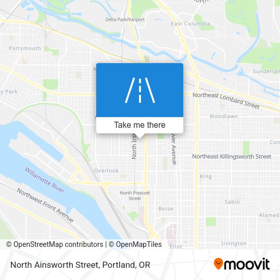 Mapa de North Ainsworth Street