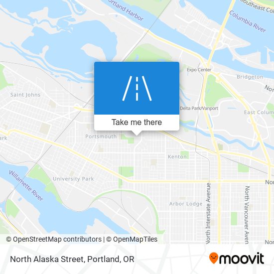 North Alaska Street map