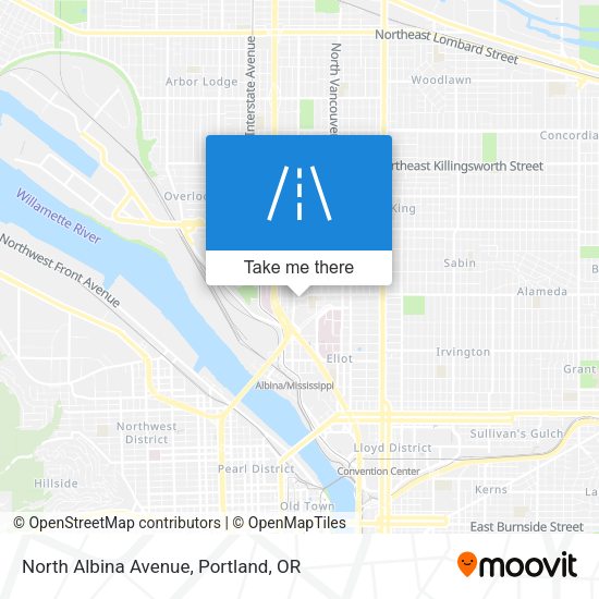 North Albina Avenue map