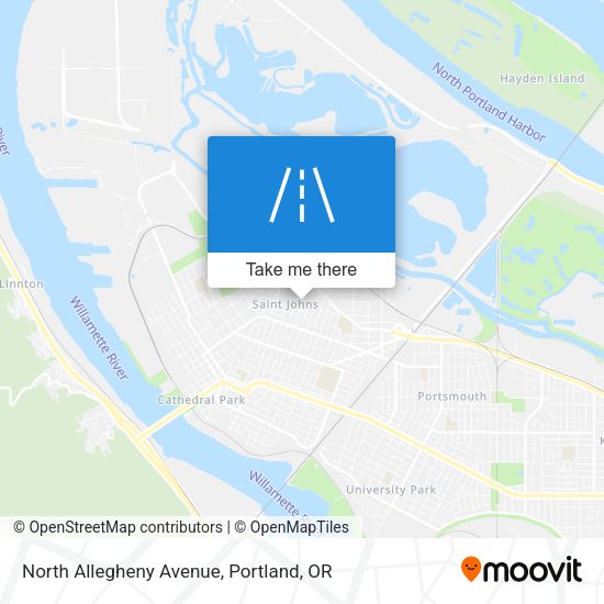 Mapa de North Allegheny Avenue