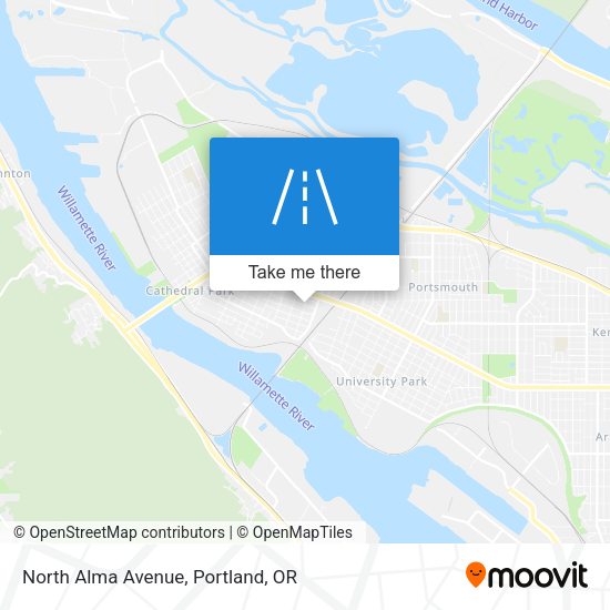 Mapa de North Alma Avenue