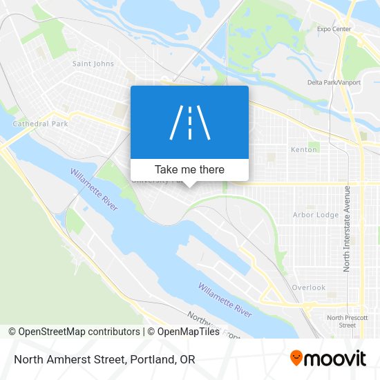 North Amherst Street map