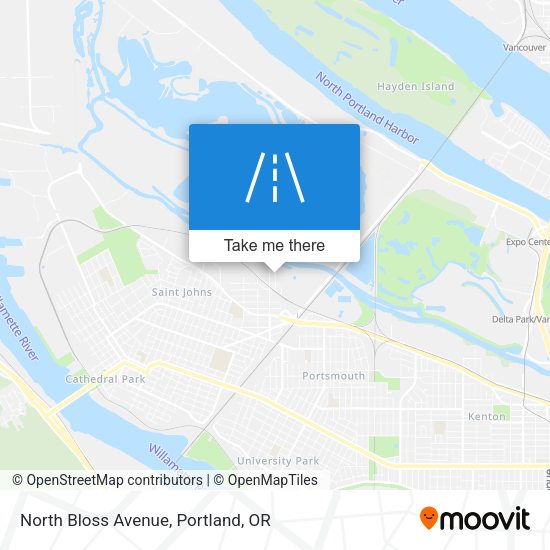 Mapa de North Bloss Avenue