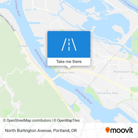 North Burlington Avenue map