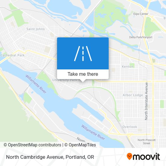 Mapa de North Cambridge Avenue