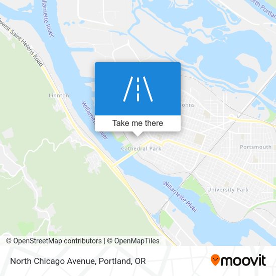 North Chicago Avenue map