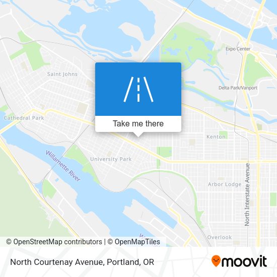 Mapa de North Courtenay Avenue