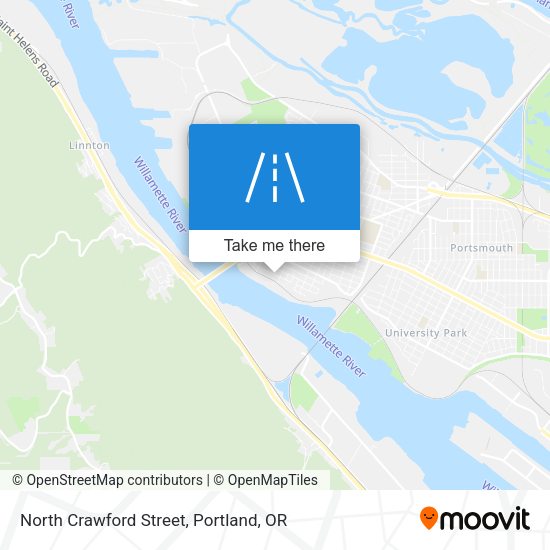 North Crawford Street map