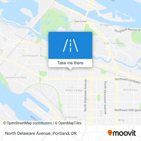 North Delaware Avenue map