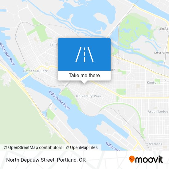 Mapa de North Depauw Street