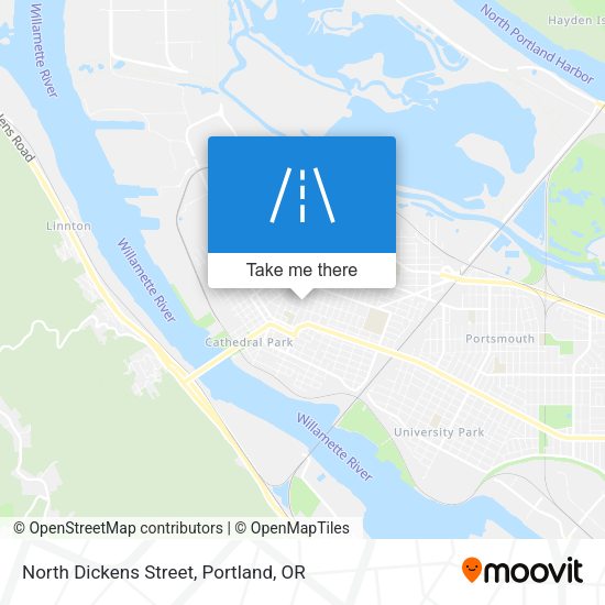 North Dickens Street map
