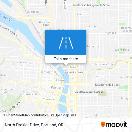 North Drexler Drive map