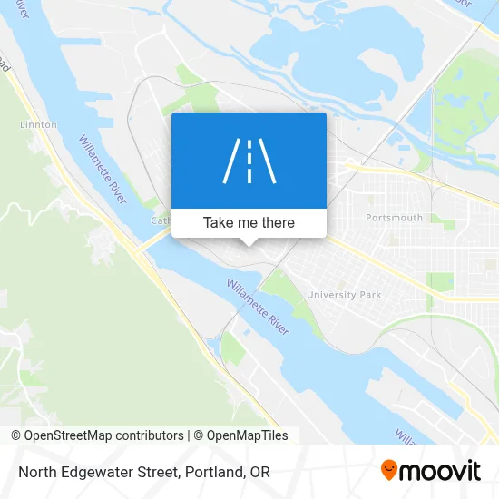 North Edgewater Street map