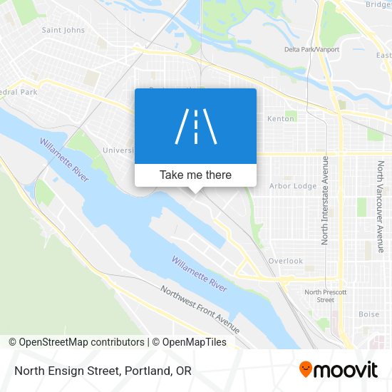 Mapa de North Ensign Street