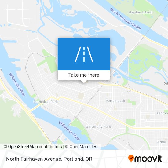 North Fairhaven Avenue map
