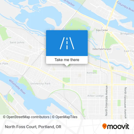 North Foss Court map
