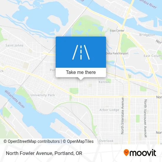 North Fowler Avenue map