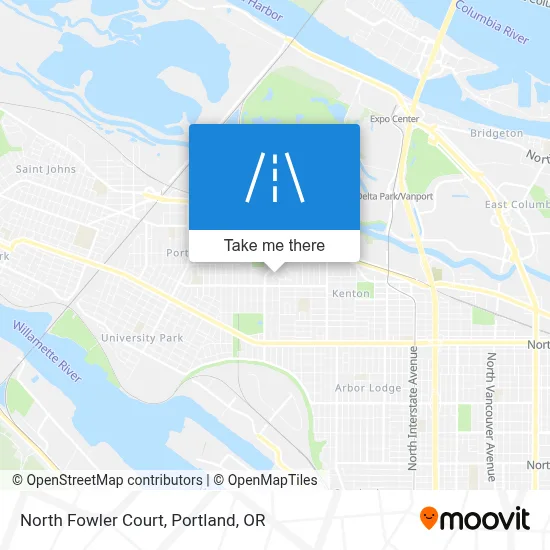 North Fowler Court map