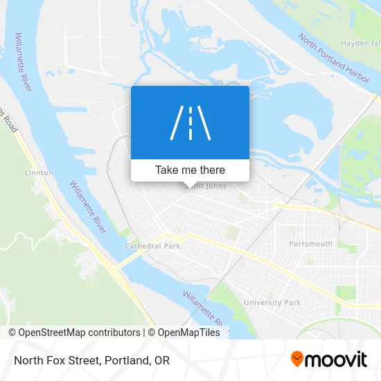 North Fox Street map